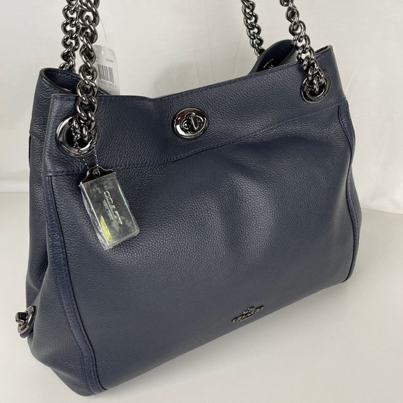 Coach Handbags - New Coach Italian Leather Edie Shoulder Bag